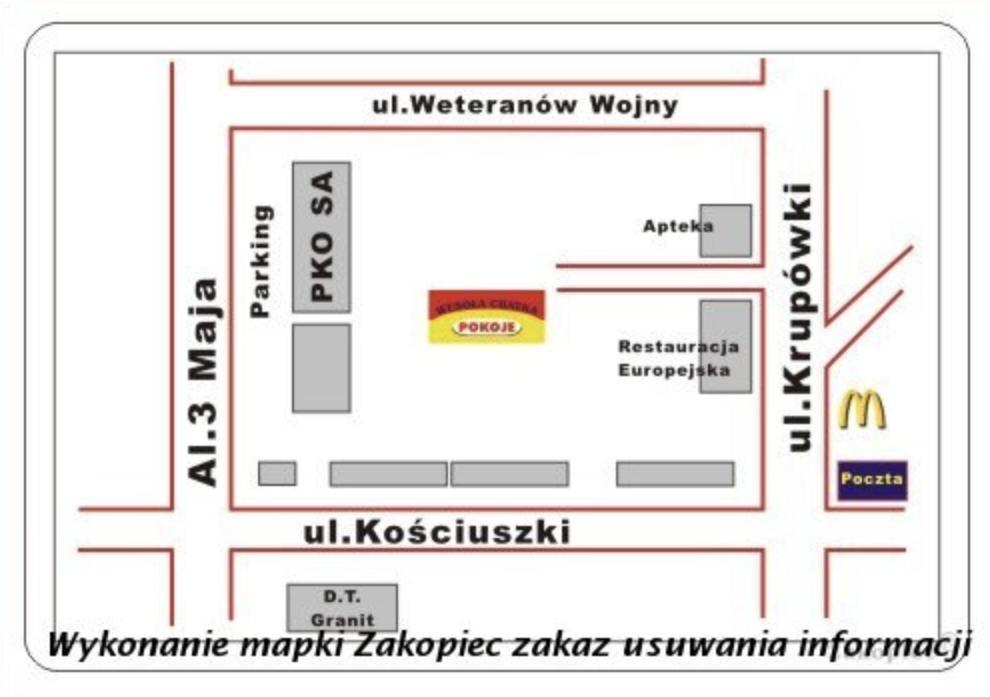 Apartamento Wesoła Chatka - Krupówki 37a Zakopane Exterior foto