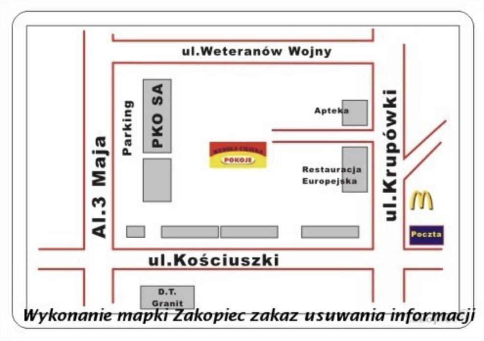 Wesoła Chatka - Krupówki 37a Zakopane Exterior foto